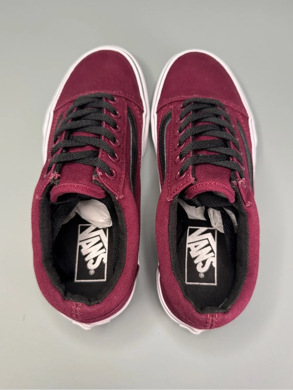 Vans Old Skool Burgundy Black Canvas Sneakers Men’s 5.5 Women’s 7 Shoes